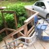 Pujaescales Redlift Garden per escales exteriors amb corves